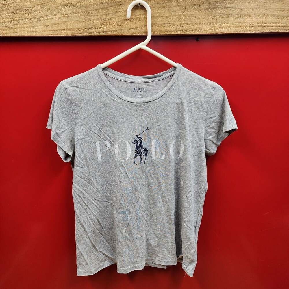 Polo Ralph Lauren Gray Big Pony Logo T-Shirt Medium